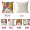 Mecctuck Pack of 4 Easter Cushion Covers, 45 x 45