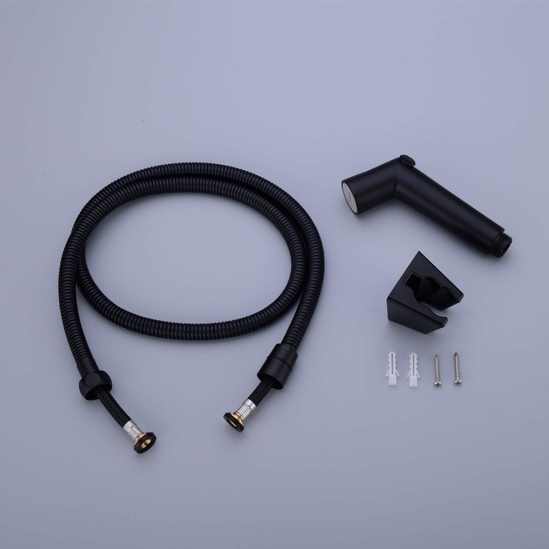 TRUSTMI Toilet Bidet Sprayer in Matt Black with Hose and