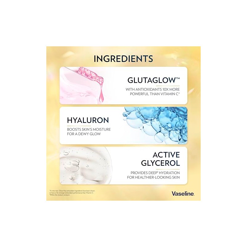Vaseline Gluta-Hya Flawless Tone Serum Burst Lotion 200 ml