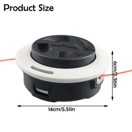 C26-2 Trimmer Head, Brush Cutter Mowing Head, Trimmer Head Replacement, Thread Head, Compatible with STIHL FS55 FS70 FS80 FS85 FS90 FS94 FS120 FSA130 FS-KM Brush Cutter