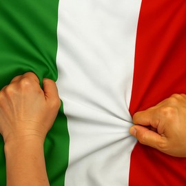Anley Rip-Proof Double Sided 3-Ply Italy Flag 3x5 Foot - Vivid Color, Canvas Header and Wrinkle Resistant - The Strongest, Longest Italian Flags 3 X 5 Ft