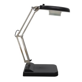 WYDDDARY 20X Magnifying Glass with Light and Stand 2-in-1 LED Adjustable Lighted Desk Magnifier Glass Magnifying Lamp for Craft Reading Painting Hobby Close Work 110V Black