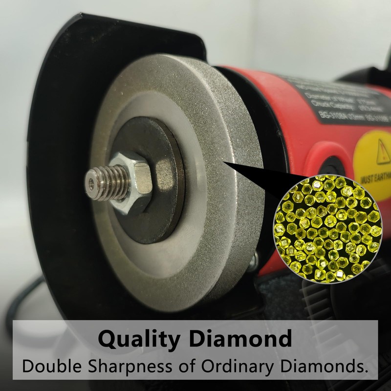 3 inch Flat Diamond Grinding Wheel 150 Grit, 1/2" Arbor,