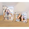 Suaific 2 Pack 5x7 Acrylic Picture Frames with Hanging Kit