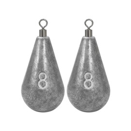 BLUEWING Casting Swivel Bell Sinkers Fishing Weights Sinkers Dipsey Sinker Drop Shot Weight with Brass Swivel 8oz Lead Weights Saltwater Fishing Sinkers 2pcs