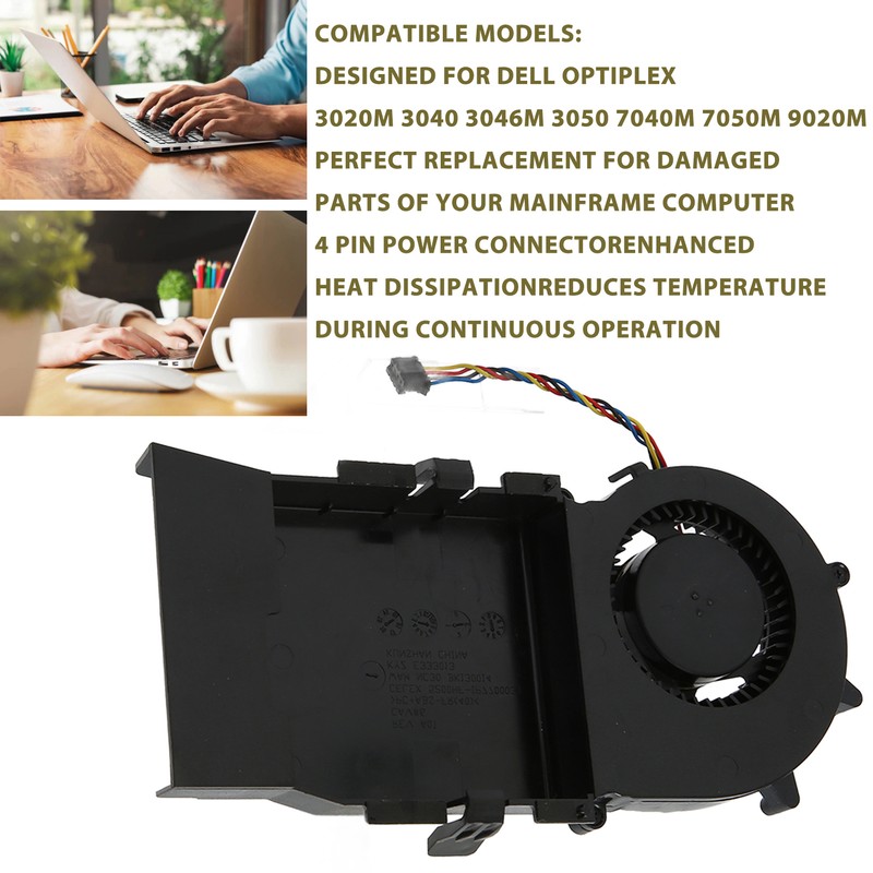 Replacement Laptop Cooling Fan Compatible for DELL OptiPlex 3020M 3040