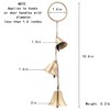 Brass Rustic Hanging Bells for Door Knob Decoration, Home Garden