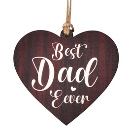 Father Day Gifts for Dads Gifts from Daughter Son Fathers Day Ornaments for Small Tree Housewarming Gifts for Daddy Birthday Gift Ideas Dad Gifts Sign Dad Wall Decor Art Best Dad Ever Gifts Plaques
