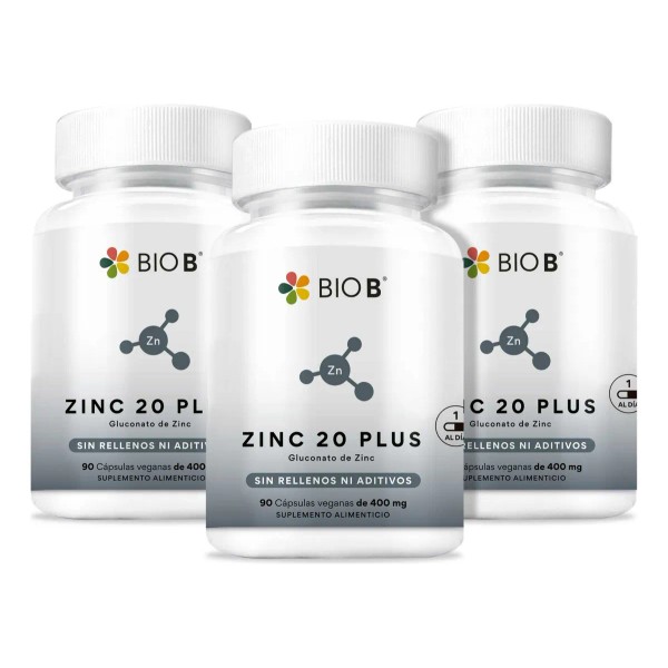 BIO B ǀ 3 Pack Zinc 20 Plus ǀ 90