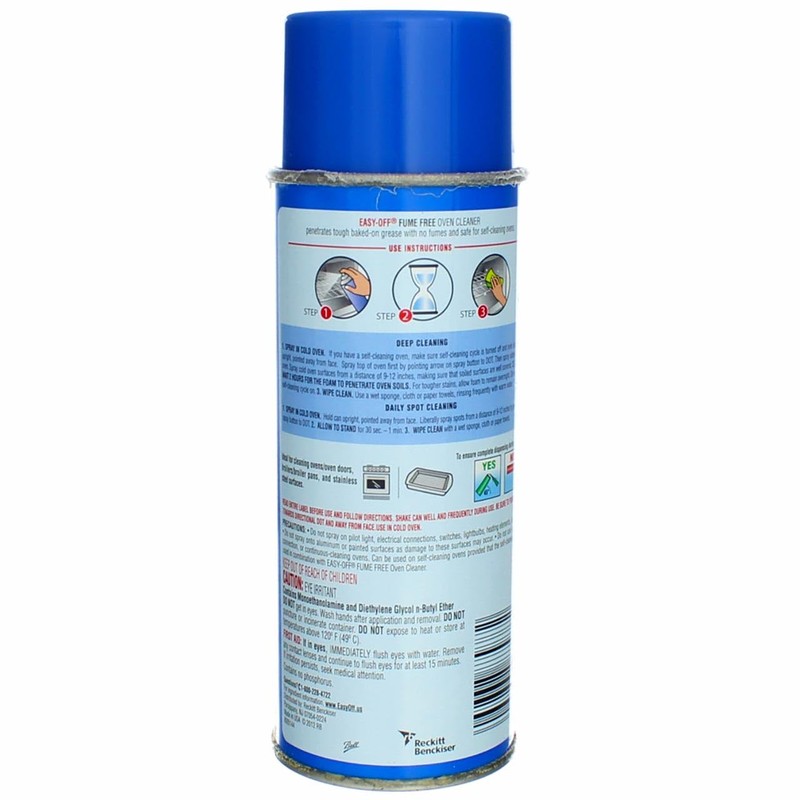 Easy-Off Fume Free Oven Cleaner, Lemon 14.5 oz Can (Pack