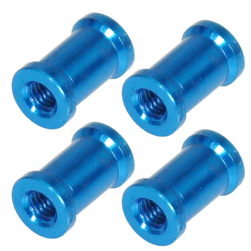 M3x6 Aluminum Spacer LW Cut, 0.37 inch (9.5 mm) Thickness