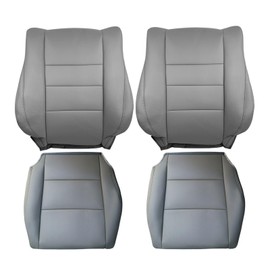 AUTOKAY Driver & Passenger Bottom & Upper Seat Cover Gray for Honda Accord 2008-2012