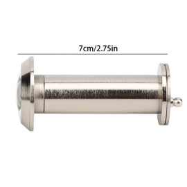 Ymiko Door Viewer, Peephole for Door, Door Viewer with Rotating High Performance Privacy Cover for Door Thickness 55-90 mm, Anti-Theft Angle of 220 Degrees, Safety for Home, Office, Hotel (4)