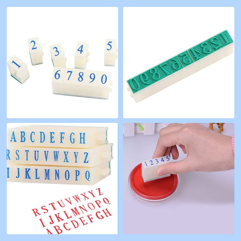 Doyime Number Stamp Set, Stamp, Number, Name Stamp, Number Set,