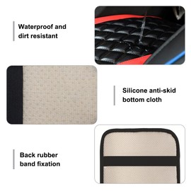 DONGKER Car Center Console Cover, 12.6"x7.5" Leather Car Armrest Pad for Vehicle SUV Truck
