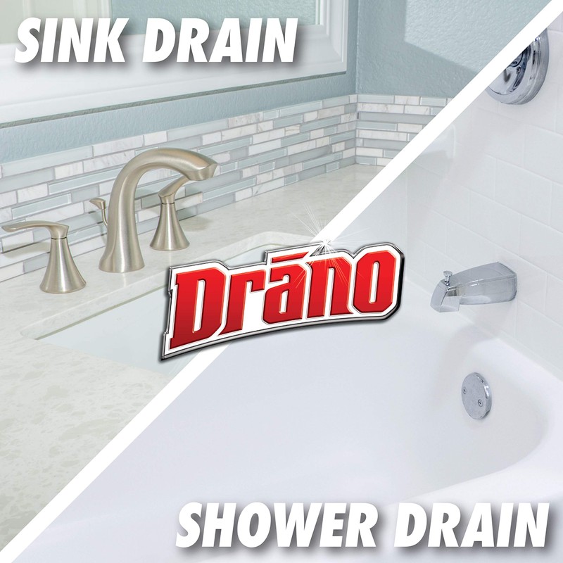 Drano Gel Drain Clog Remover and Cleaner 16oz and Snake