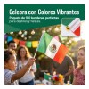 100pzs Banderas México Tela Mini Bandera Mundial Futbol 2026