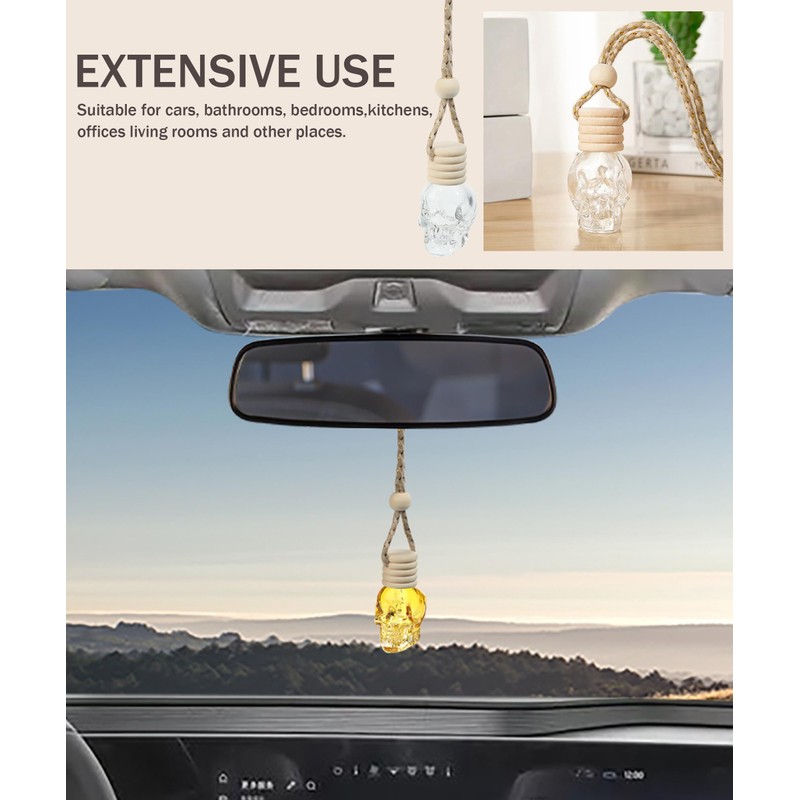 bylikeho 7PCS Car Diffuser Bottle,Automotive Use Car Diffuser Car Hanging