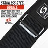SPORIA Weight Lifting Belt And Straps (X-Large, Black)