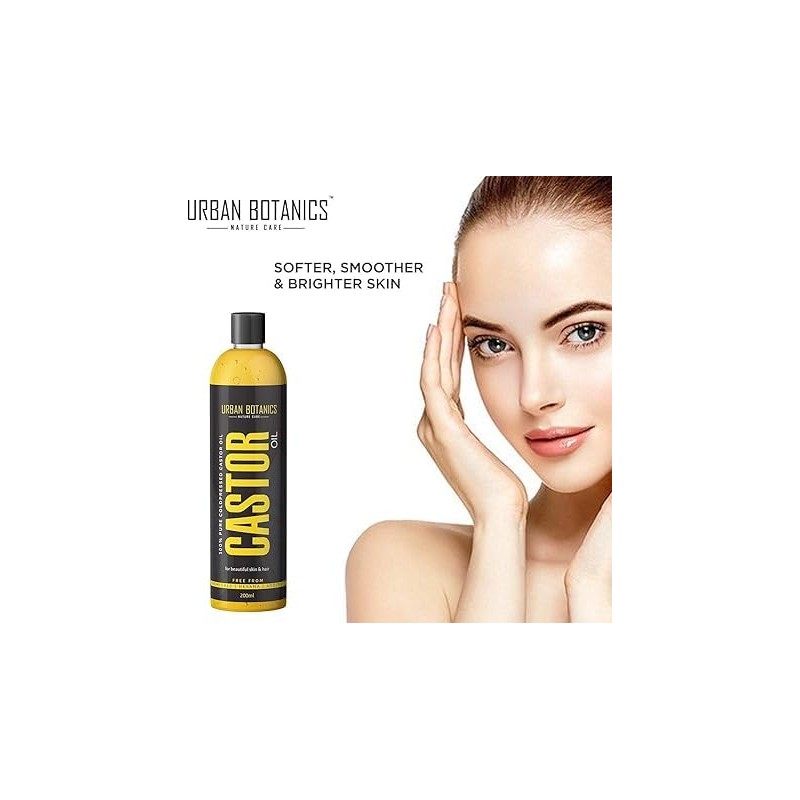 Generic Pure Cold Pressed Castor Oil for Hair and Skin,