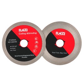 Raizi 125mm Diamond Tile Cutting Blade for Cutting Grinding Ceramic Tile Granite Marble Stone Double Sided Cutting Disc