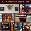 Adjustable Rock Display Case - Rock Collection Box with Fabric