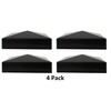 True 5x5 (127mm x 127mm) Plastic Pyramid Vinyl Fence Post