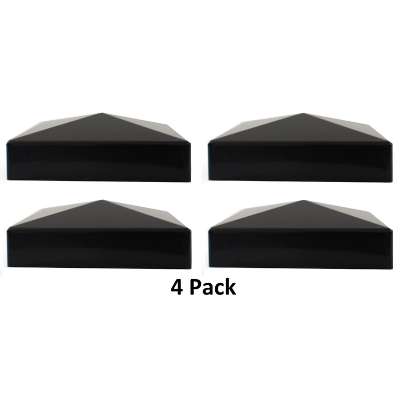 True 5x5 (127mm x 127mm) Plastic Pyramid Vinyl Fence Post