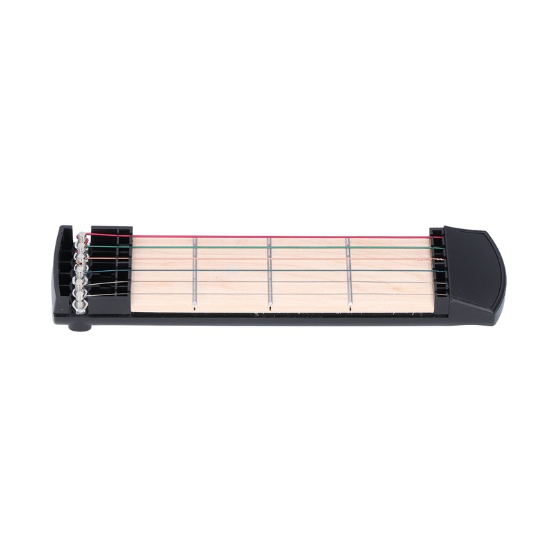 Pocket Guitar Practice Tool 6 Colorful String Fingerboard Portable Beginner