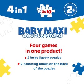 Trefl Peppa's Good Day 2x10 Piece Jigsaw Puzzle Peppa's Good Day Baby Maxi Print, DIY, Creative Fun, Classic Puzzle for Adults and Children from 12 Years Old