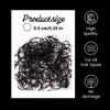 1000PCS, Mini Black Hair Rubber Bands with Storage Bag, Small