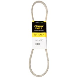 Maxpower, 1/2" x 37" 347480 Premium Belt Reinforced with Kevlar Fiber Cords, Brown