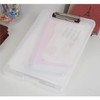 Panavage Clipboard Folder, A4 File Board, Binder, Conference Pad, Translucent