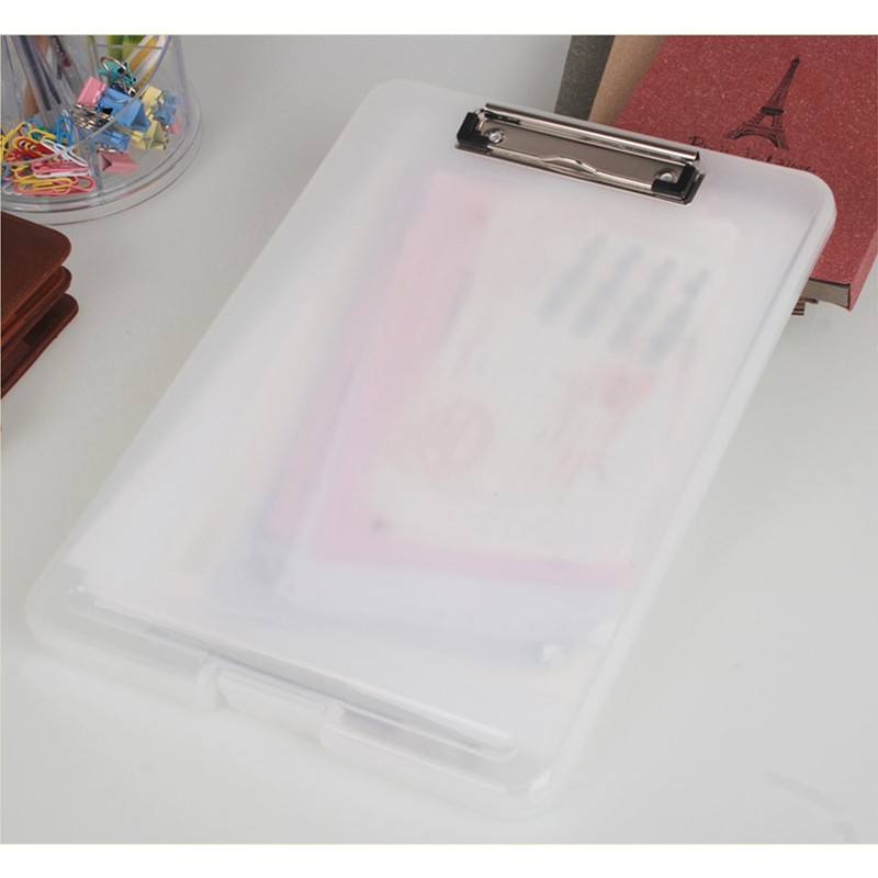 Panavage Clipboard Folder, A4 File Board, Binder, Conference Pad, Translucent