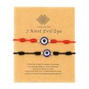 Jasimkiss Evil Eye 7 Knot Lucky Bracelets Adjustable Red String