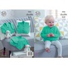 King Cole 4968 Knitting Pattern Baby Cardigans and Waistcoat in