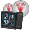 La Crosse Technology Color Projection Alarm Clock with Indoor/Outdoor Temperature