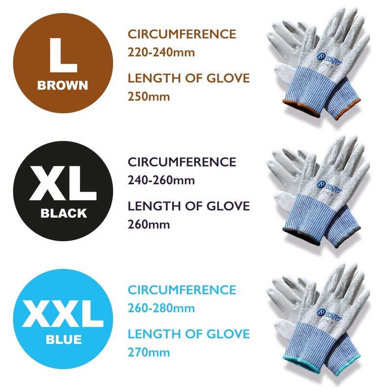 Dalton Safety Pair Of Small Cut Resistant Level 3 Work