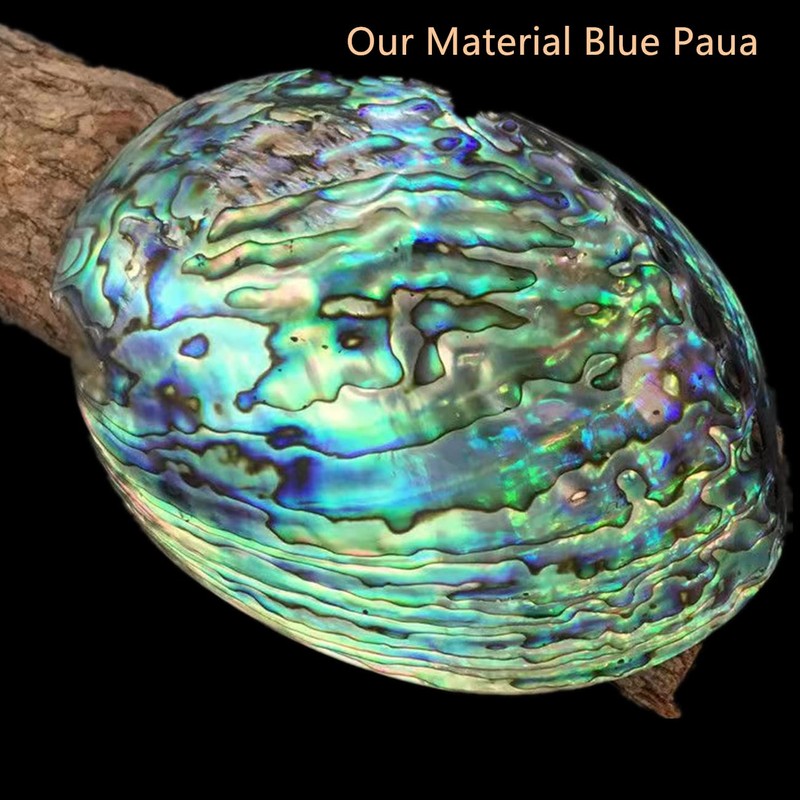 GOMMO Blue Paua Shell Veneer Sheet Enhanced for Inlay and