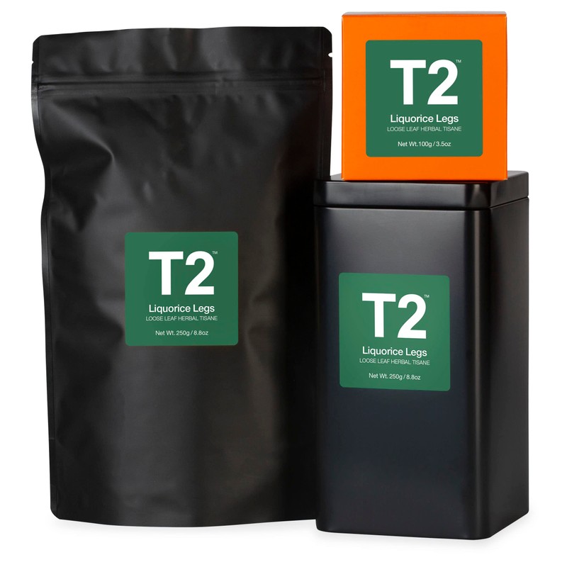 T2 Tea Liquorice Legs Loose Leaf Herbal Tea in Box,