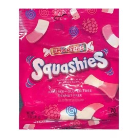 Smarties Squashies Raspberry & Cream Flavored Foam Candy Peg Bag