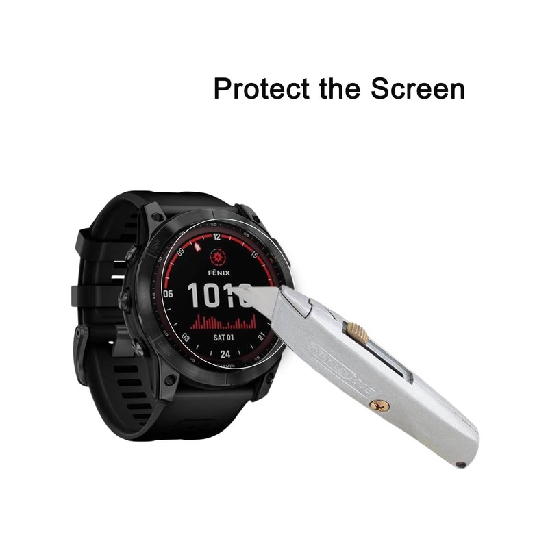 HYGMOCC [2 Pack] Screen Protector Designed for Garmin Fenix 7X