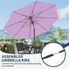 PatioKingdom 11FT Patio Umbrella,Outdoor Umbrella with Push Button Tilt and