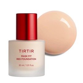 TIRTIR Mask Fit Red FoundationㅣLong Lasting Flawless Coverage, Energy Essence, Lightweight, Hydrating, Pore-Blurring, Breathable Satin Finish, Makeup, Radiant Skin, #21C Cool Ivory, 1.01 Fl Oz