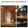 TOACSUCP Candle Warmer Lamp with 3 Bulbs, Adjustable Height Dimmable
