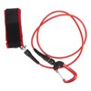 Freediving Lanyard Leash Diving Safety Rope Cable with Wristband Carabiner