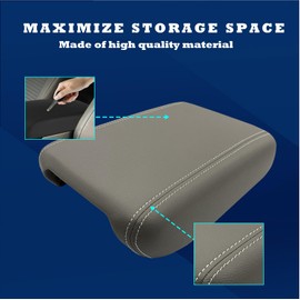 FULGURALSNAIL Center Console Lid Fit for 2007-2017 Chevy Traverse, Enclave, Acadia Front Floor Console Armrest Replacement Part # 22905370 (Grey)