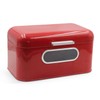 Plexon Red Bread Box for Kitchen Countertop with Lid and
