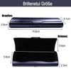 Eyglajdd Lightweight Aluminium Glasses Case for Men and Women, darkblue