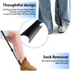 VIVEBEI Shoe Horn Long Handle, 16.9'' - 37.4'' Telescopic Metal